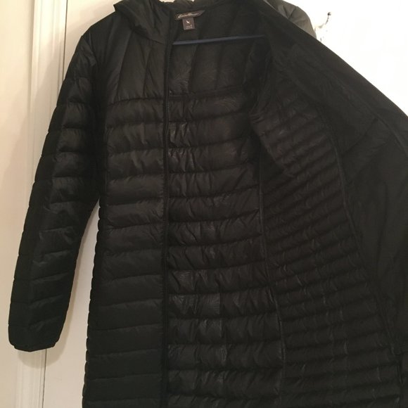 Eddie Bauer Astoria Hooded Down Parka Black Small - Picture 5 of 8
